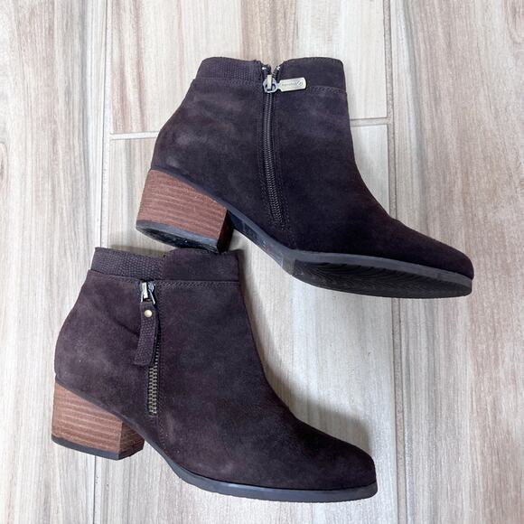 Blondo Samara Brown Waterproof Zip Booties Size 7.5 - Picture 3 of 5